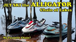 Best Lakes in Florida to Jet Ski  Alligator Chain of Lakes on WaveRunners and Seadoos jetski [upl. by Lael]