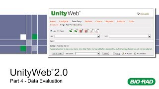 BioRad UnityWeb 20 Training  Part 4  Data Evaluation [upl. by Gomar54]