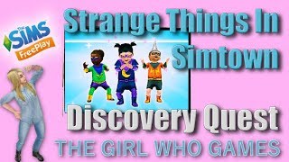 The Sims Freeplay Strange Things In Simtown Quest [upl. by Mott]