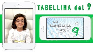 La tabellina del 9  tabellina del NOVE  canzoni per bambini  Sofia Del Baldo [upl. by Narcissus]