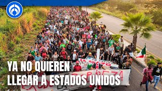 Al menos 9 de cada 10 migrantes quiere quedarse en México asegura activista [upl. by Ehtnax]