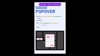 Popover  CSS  HTML [upl. by Mcneil]