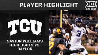 Savion Williams Highlights vs Baylor [upl. by Ardnekat989]