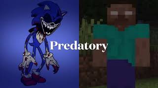 Sonicexe vs Herobrine minecraft herobrinedigitalcircus zakiexdgaming shorts vs fypシ sonic [upl. by Aicened]