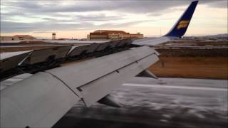 Icelandair 757200 landing at Keflavik Reykjavík [upl. by Atinrehs]