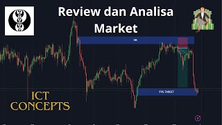 Review dan Analisa Market Harian Metode ICT  ICT Trading Indonesia  SMC [upl. by Amaleta79]