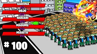 EVERY ULTIMATE MODE vs 100 PLAYERS in Roblox Jujitsu Shenanigans [upl. by Jenness]