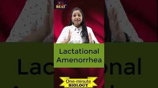 Lactational Amenorrhea Method  natural birth control methods  shorts beat d neet [upl. by Naujtna]