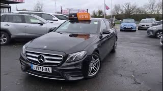 MercedesBenz E Class 20 Diesel 201717 Auto E200d AMG Line Premium Saloon 4dr 2 Keys PCO Ready [upl. by Yeargain]