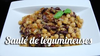 Sauté de légumineuses inspiré du corn tchap [upl. by Lrub]