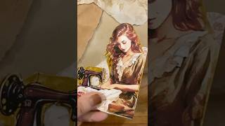 Vintage scrapbooking📔 journalingscrapbooking asmr memorybook [upl. by Malchy]