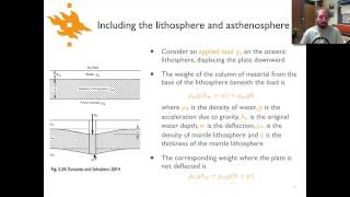 Geodynamics  Lecture 64 Flexure of the lithosphere [upl. by Dearborn]