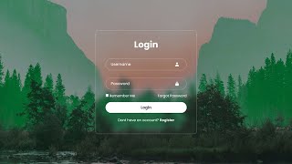 Create a Stylish Login Form Using HTML and CSS  StepbyStep Tutorial [upl. by Idnil]