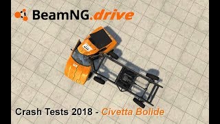 Crash Tests 2018  Civetta Bolide  Slow Motion  BeamNGdrive Gameplay [upl. by Fatimah]