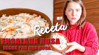 RECETA de la verdadera ENSALADA RUSA hecha por una RUSA ★ Ale Ivanova [upl. by Tihom]