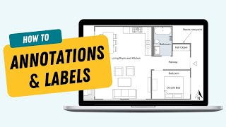 Add Annotations and Labels to Floor Plans  RoomSketcher App [upl. by Tasia]