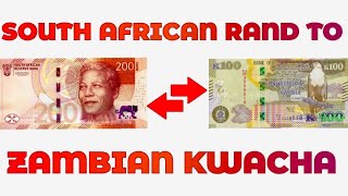 South African Rand To Zambian Kwacha Exchange Rate Today  ZAR To ZMW  Rand To Kwacha [upl. by Perrins234]