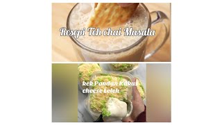 RESEPI KEK PANDAN KUKUS CHEESE LELEHamp RESEPI TEH CHAI MASALA [upl. by Pitchford]