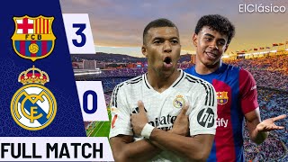 Barcelona vs Real Madrid  El Clásico 2024 Highlights  Epic Goals Drama amp Rivalry [upl. by Ocsisnarf]