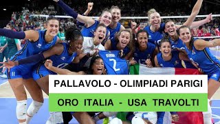 Pallavolo  Olimpiadi Parigi L’Italia vince loro nel volley femminile USA travolti [upl. by Swayder388]