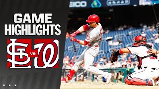 Cardinals vs Nationals Game Highlights 7824  MLB Highlights [upl. by Adnema]