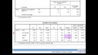 SPSS Tutorials Binary Logistic Regression [upl. by Idola]