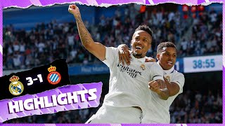 Real Madrid 31 Espanyol  HIGHLIGHTS  LaLiga 202223 [upl. by Vincenty]