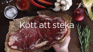 Kött som passar att steka i panna [upl. by Yecad410]