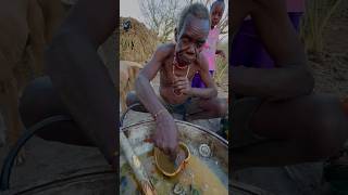 The hundredyearold hunter and his lovely wifehadzabetribe africa lovesoupfood [upl. by Gem]