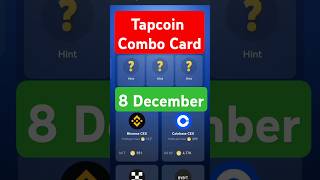 Tapcoin Combo 8 December  Tapcoin Bounty Combo  Tapcoin Today Combo Tapcoin Daily Combo tapcoin [upl. by Dosi844]