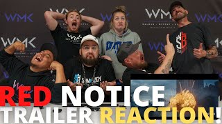 RED NOTICE  Official Trailer Reaction  New NETFLIX Movie  WMK Reacts [upl. by Rois]