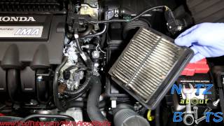 20102014 Honda Insight Engine air filter remove and install [upl. by Suolevram702]