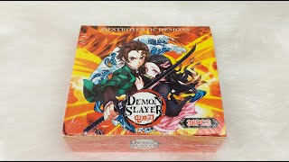 Demon Slayer Trading Cards TCG Japanese Manga Anime Unboxing 36pcs [upl. by Dickey861]