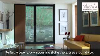 Use Levolor Panel Tracks for Large Windows Doors or as Room Dividers [upl. by Ru]