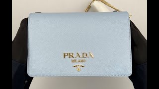 PRADA Saffiano Leather Mini Bag 1BP018 NZV F0076 [upl. by Ortrude]