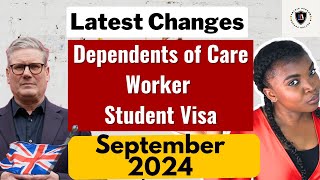 Latest immigration rules on care worker dependents student visa published on 10th September 2024 [upl. by Showker]