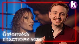 Kaleen  We Will Rave  Österreich  Reactions  Eurovision Song Contest 2024 [upl. by Kaliope]