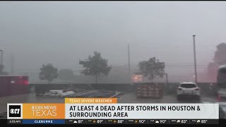 At least 4 dead after storms in Houston area [upl. by Assirahs763]