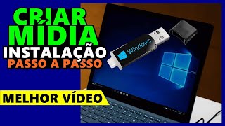 Como CRIAR MÍDIA de INSTALAÇÃO com WINDOWS 11 ou WINDOWS 10 81 ou 7 passo a passo [upl. by Avalsorim]