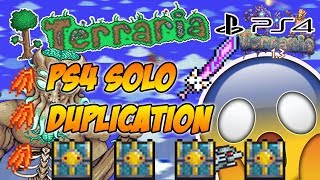 Terraria 13 Ps4 Solo Duplication Glitch Terraria 13 Console Glitches PATCHED [upl. by Aihcila994]