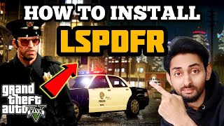 HOW TO INSTALL LSPDFR IN GTA 5 2023  BECOME POLICE IN GTA 5  GTA 5 Mods 2023 HindiUrdu  THE NOOB [upl. by Annaitat161]