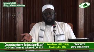 Comment se préserver des tentations  du 06072014  Dr Mouhammad Ahmad LO HA [upl. by Ranzini939]