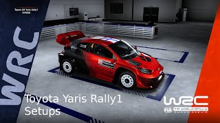 EA WRC  Toyota Yaris Rally1 Setup Snow V1 SWEampSCA [upl. by Anoyi926]