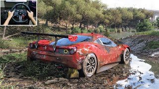 Rebuilding Ferrari 488 GTE Competizione  Forza Horizon 5 Logitech G29 Stering Wheel Gameplay [upl. by Brothers]