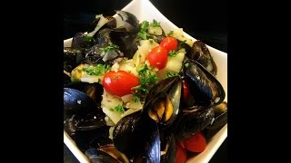 Mussels with Tomato amp White Wine Sauce [upl. by Ideih]