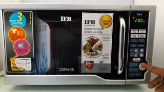 How to use ifb 20 liter grill microwave model 20pm2s full demo [upl. by Neville777]