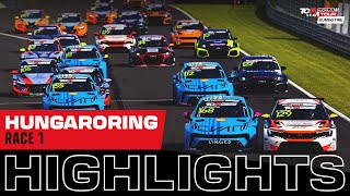 Highlights  Hungaroring  Race 1  TCR Europe amp Kumho TCR World Tour [upl. by Kellina]