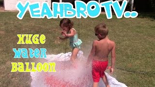 Gigantic Water Balloon Fail So much fun Huge Water Balloon Fail With Slow Motion YeahBroTV [upl. by Slavin]