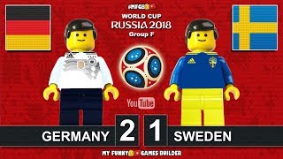 Germany vs Sweden 21 • World Cup 2018 • All Goals Deutschland Schweden Highlights Lego Football [upl. by Lainahtan]