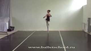 All double fouettes Age 13 Russian ballerina [upl. by Ronna]